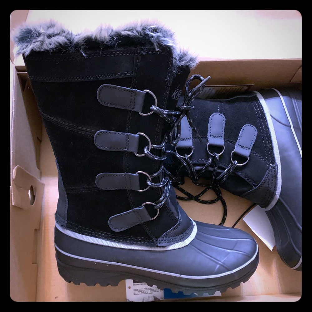 Leather and fur boots (NWT)